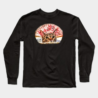 Cherry Tree Kitty Long Sleeve T-Shirt